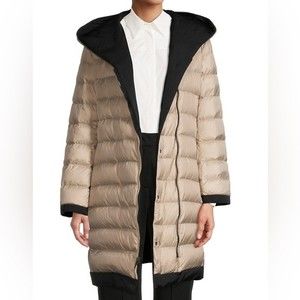 Like New Weekend Max Mara Reversible Hooded Down Jacket